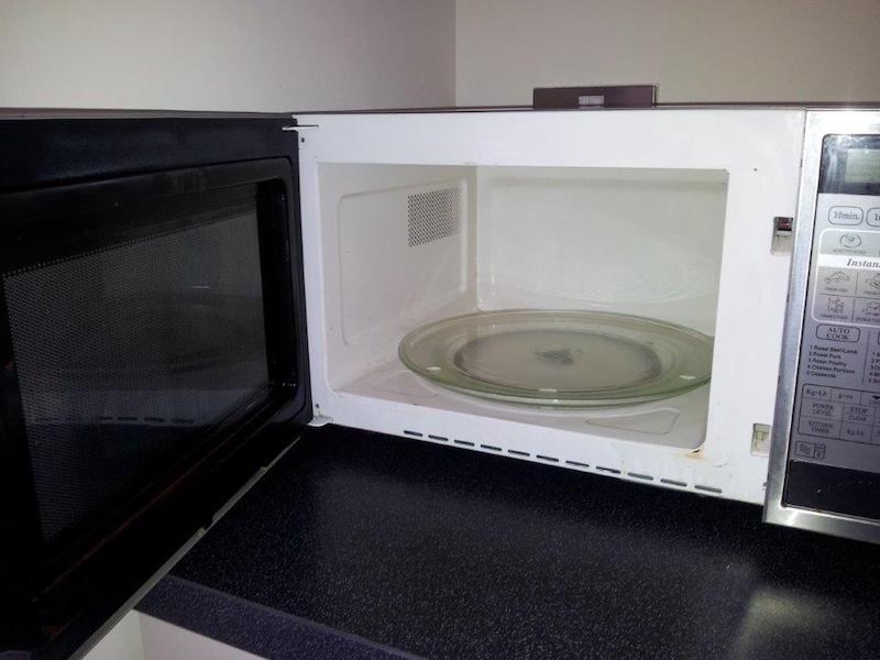 microwave before/after