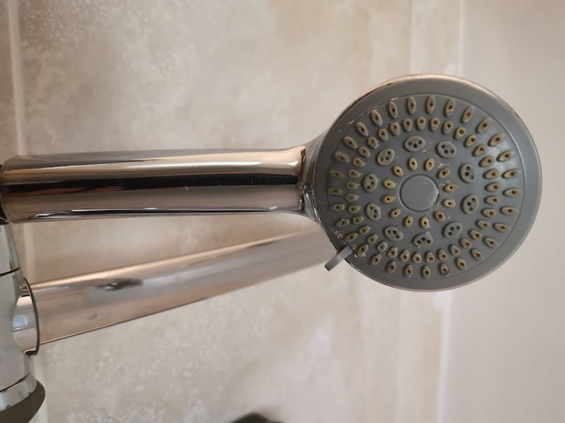 shower head before/after
